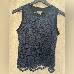 Vince Camuto Lace Layered Tank